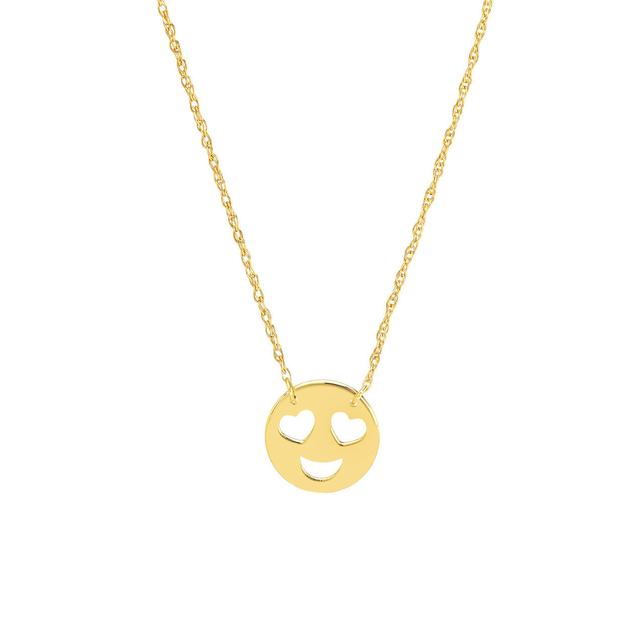 Mini Heart Face Adjustable Necklace