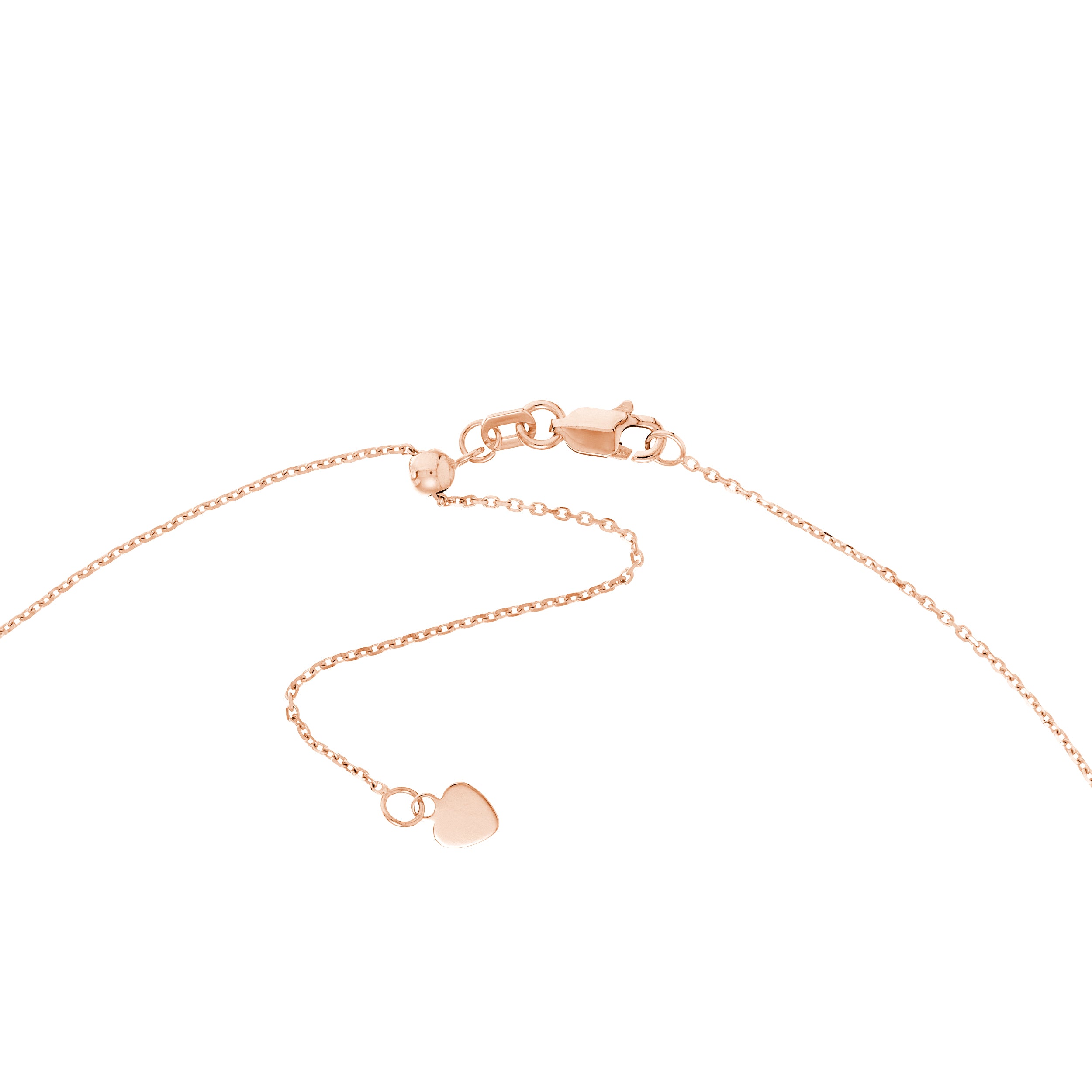14K gold bezel set diamond choker, second detail view
