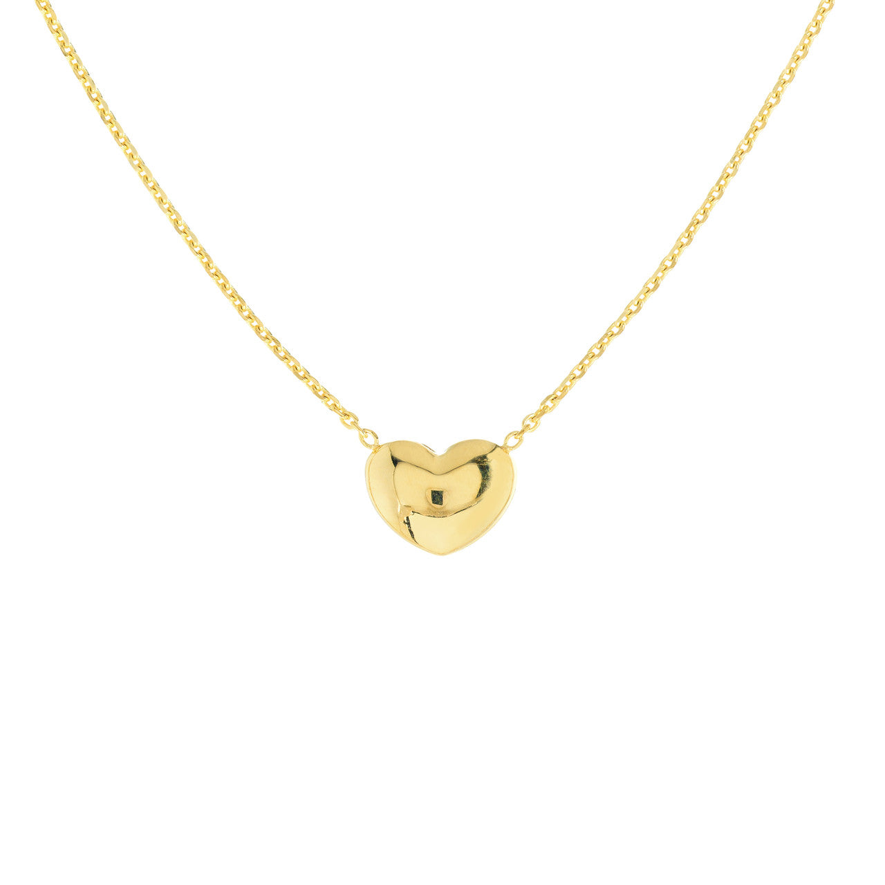 Triple Strand Puffy Heart Necklace 2