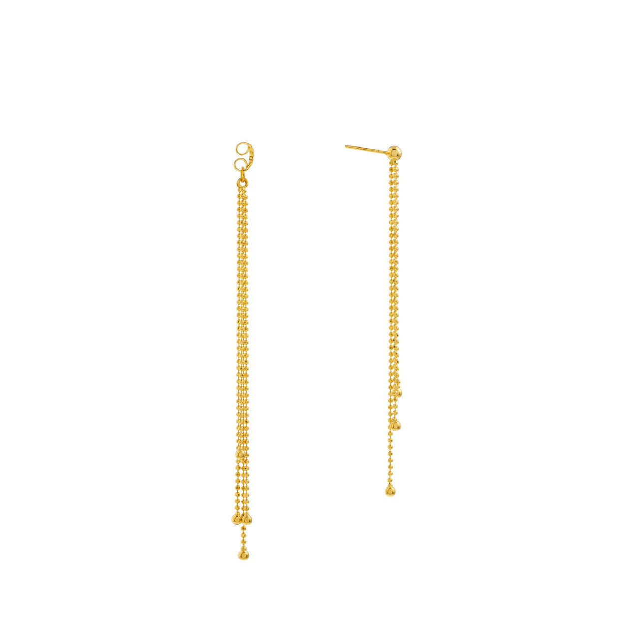Golden Raindrops Bead Earrings - VIA Jewelers