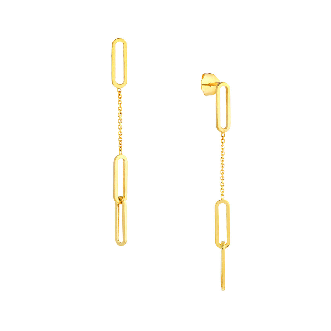 Thin Links Dangle Earrings