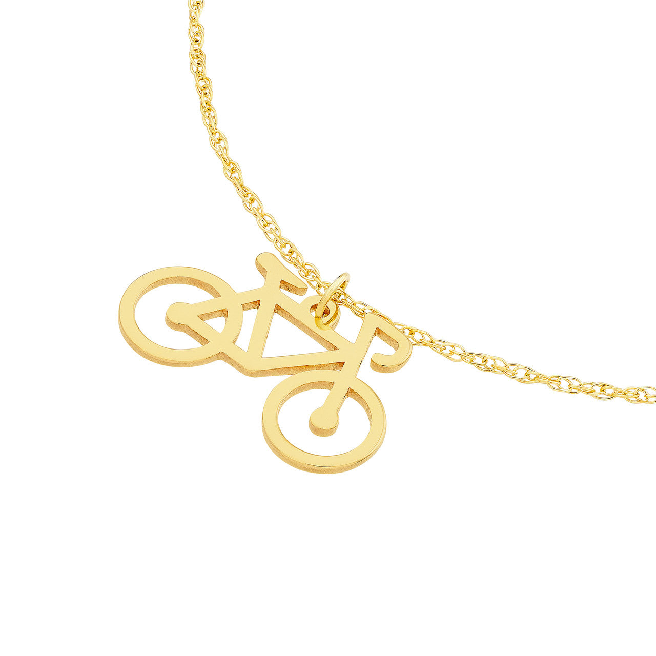 Simple adjustable mini bicycle necklace by My Store, featuring a delicate design and intricate details.