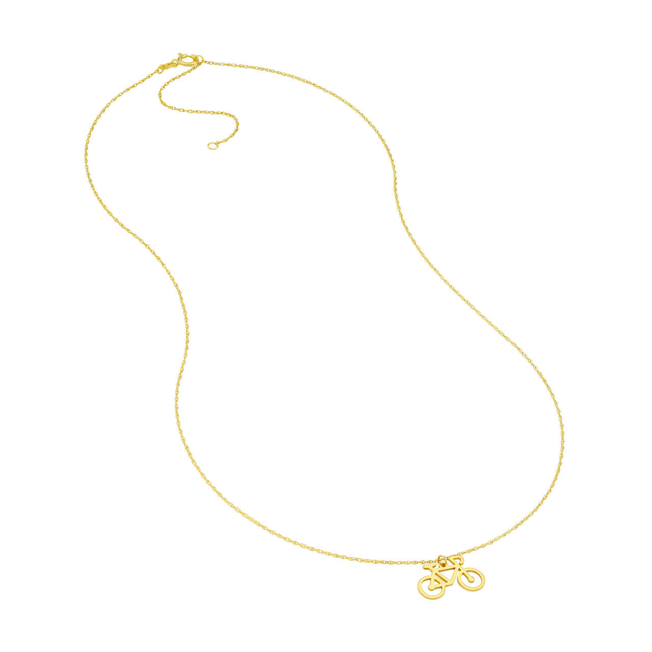 Simple adjustable mini bicycle necklace by My Store, featuring intricate detailing and a delicate chain design.