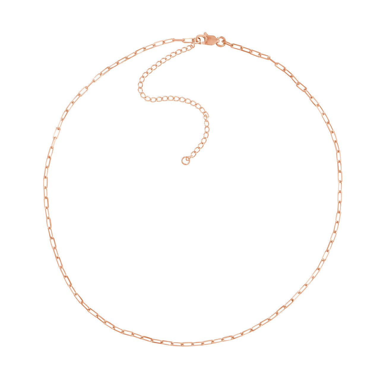 Links choker gold necklace