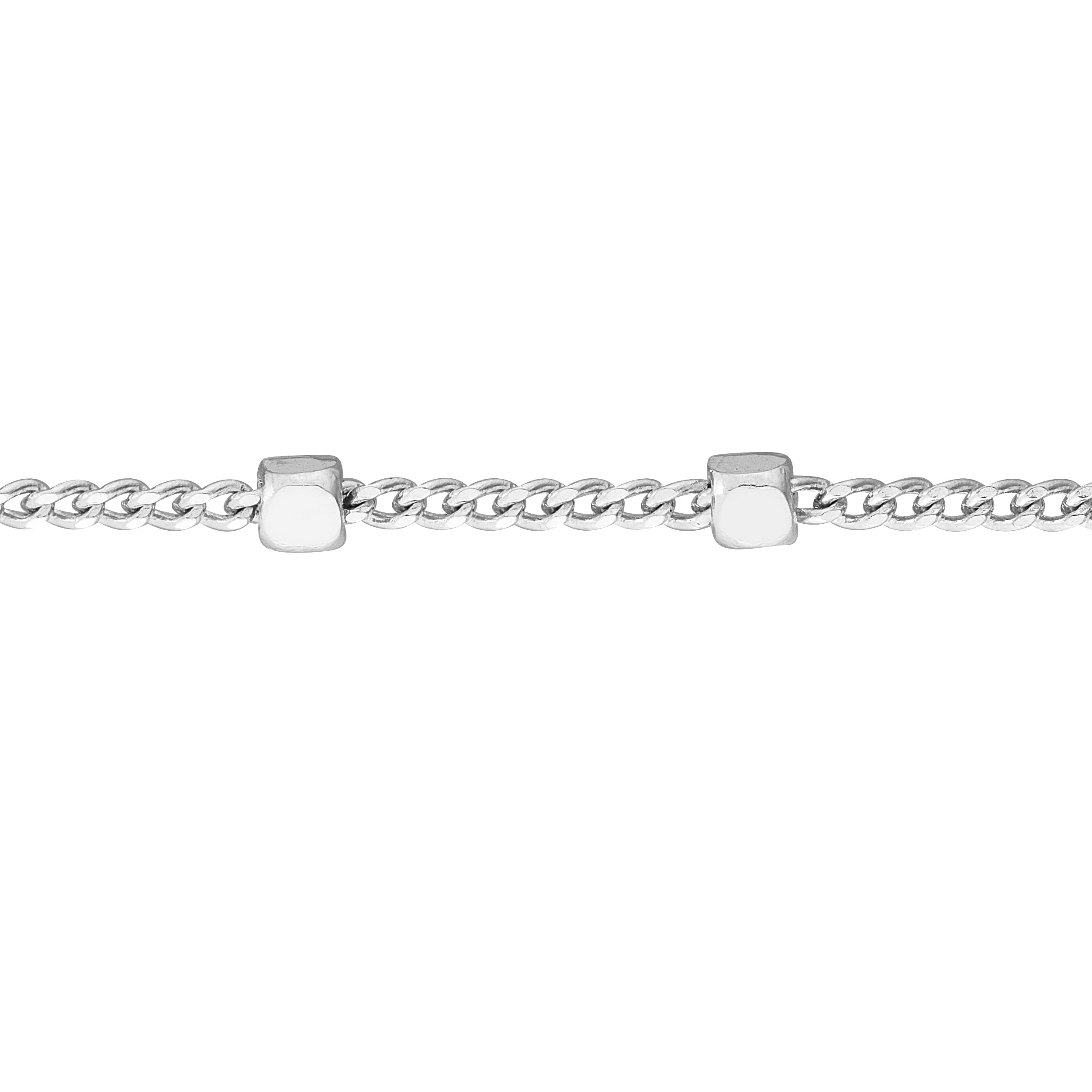 14K gold Saturn choker chain, front view