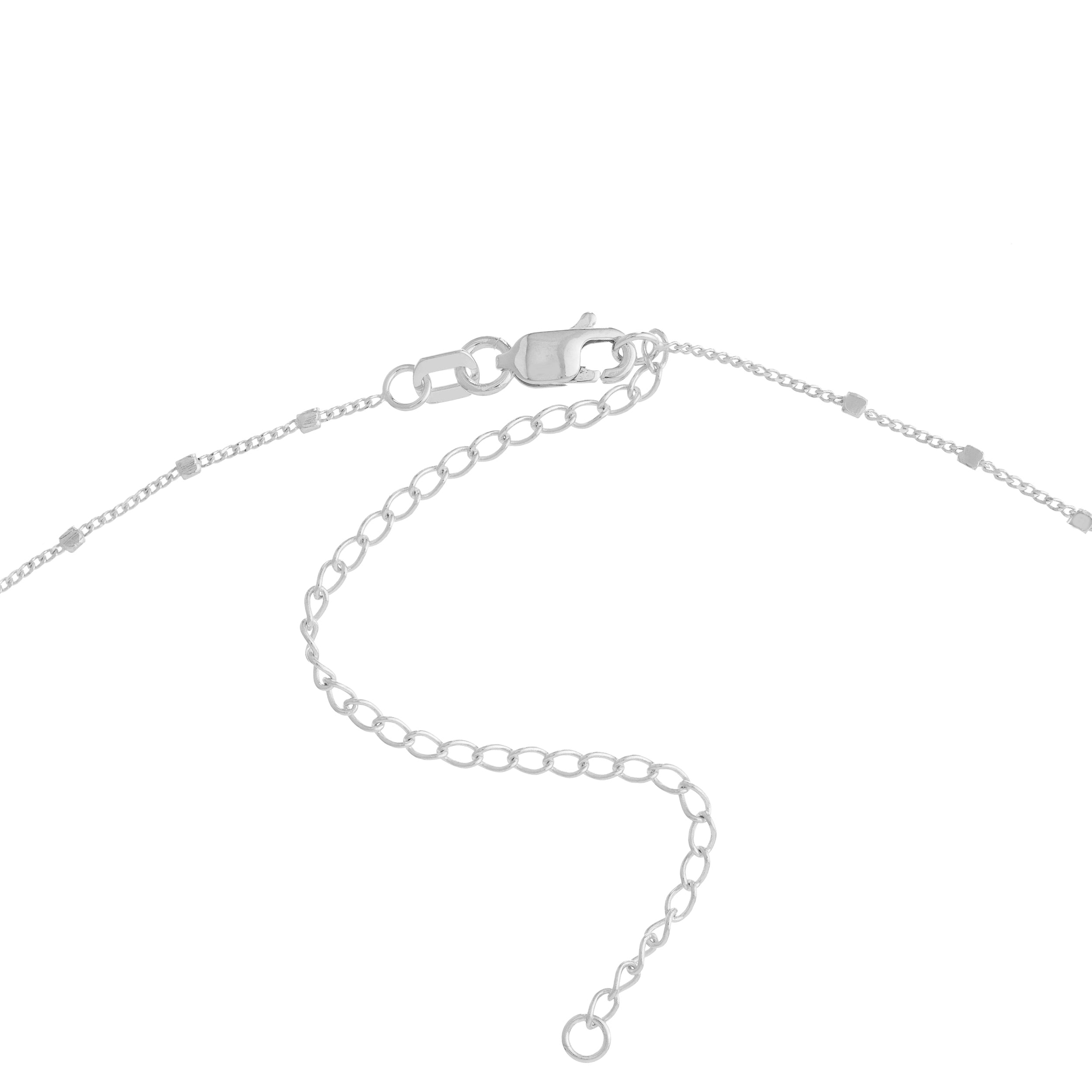 14K gold Saturn choker chain, second detail view