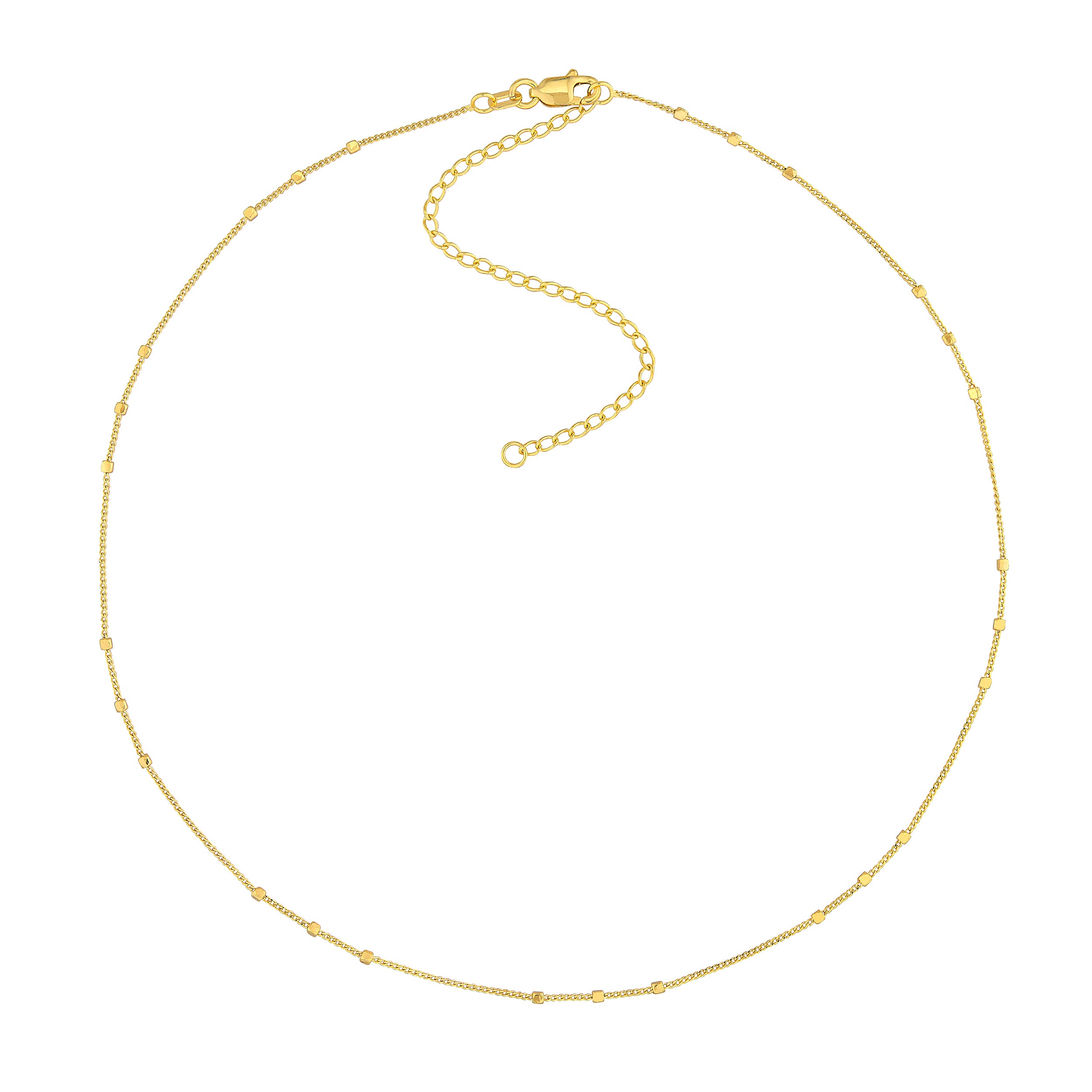 14K gold Saturn choker chain
