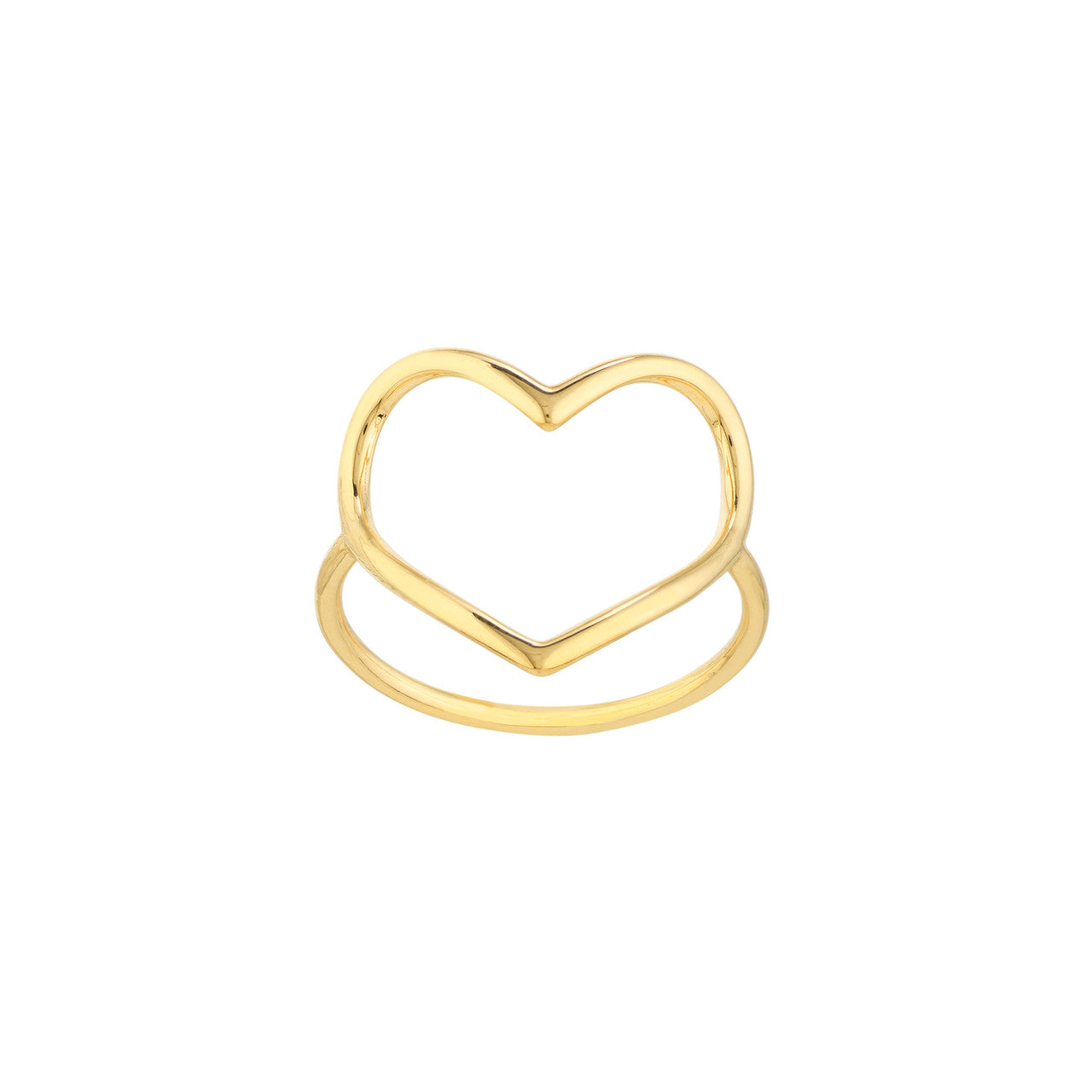 Organic heart ring by My Store featuring a delicate design and smooth finish, perfect for everyday wear.