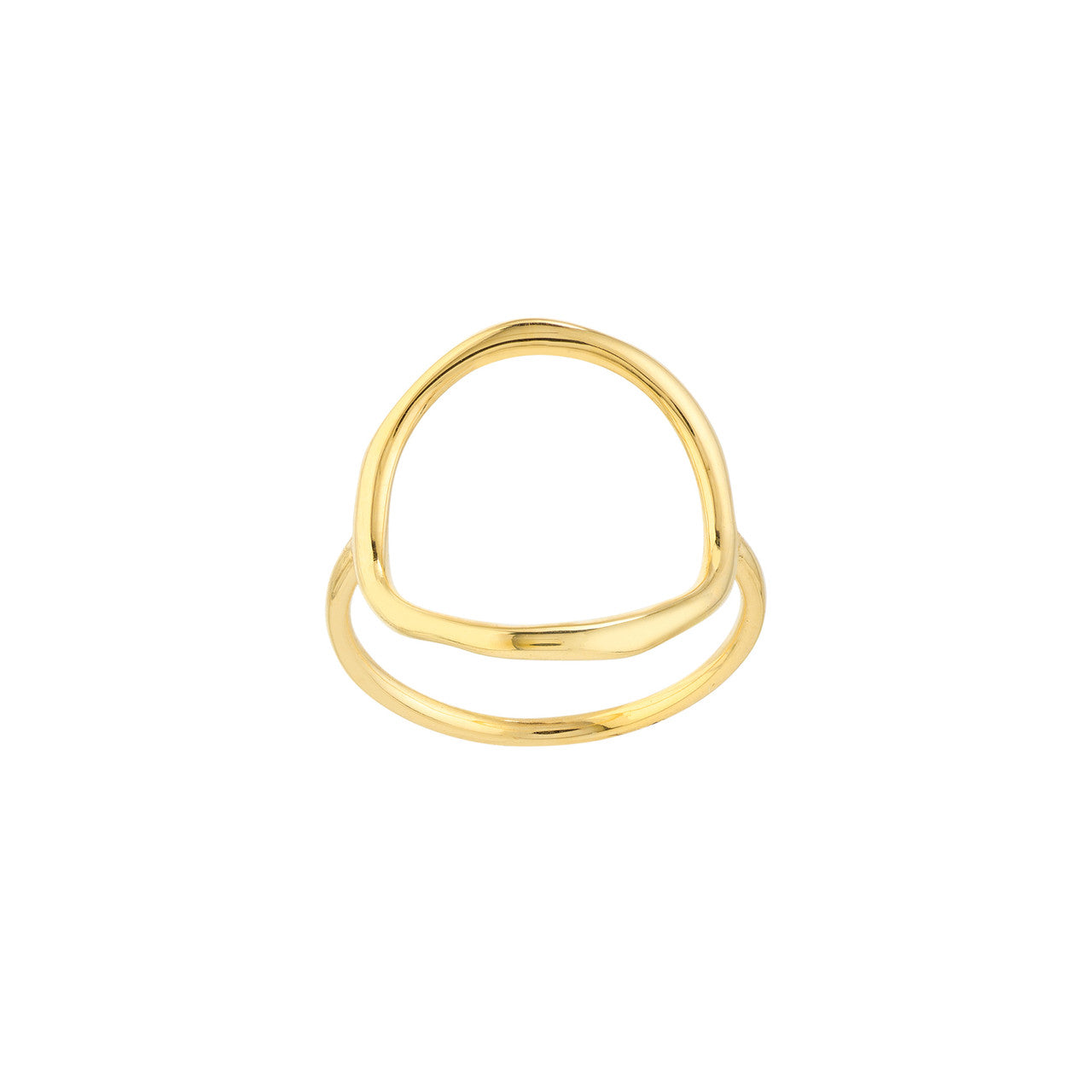 Organic Open Circle Ring -