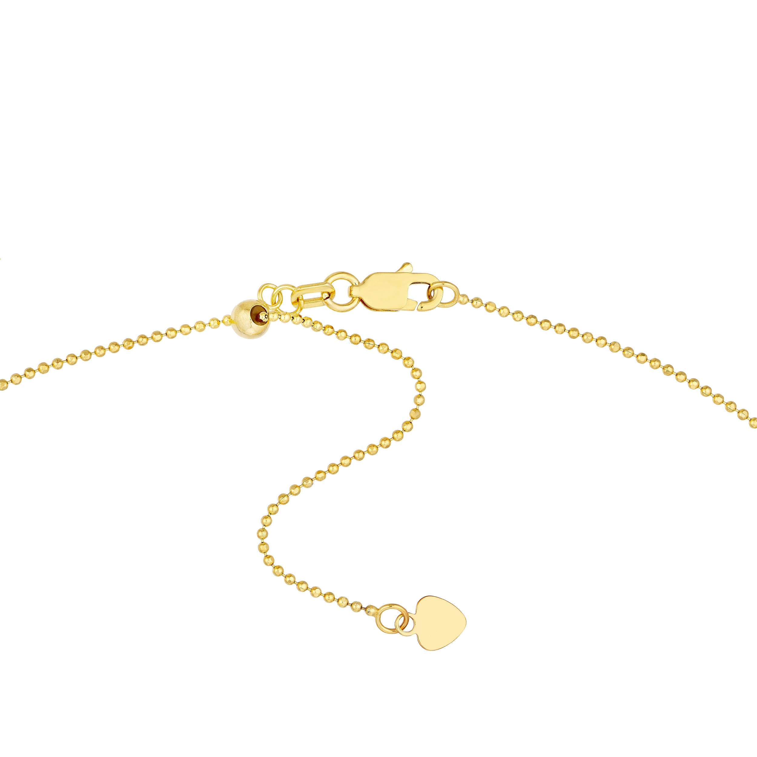 14K gold multi-star dangle choker, additional view