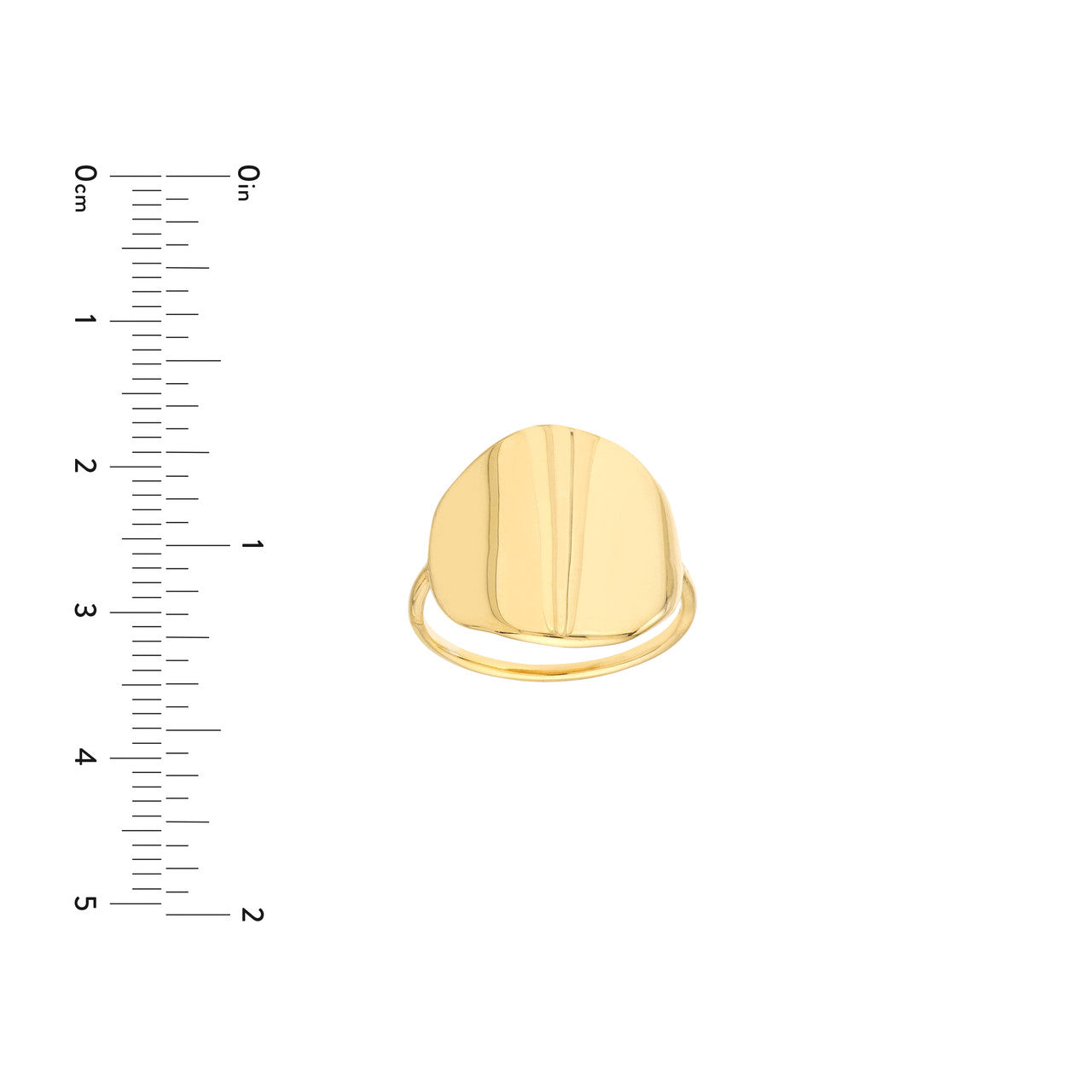 Organic round ring by My Store, featuring a smooth finish and a classic design in a close-up view.