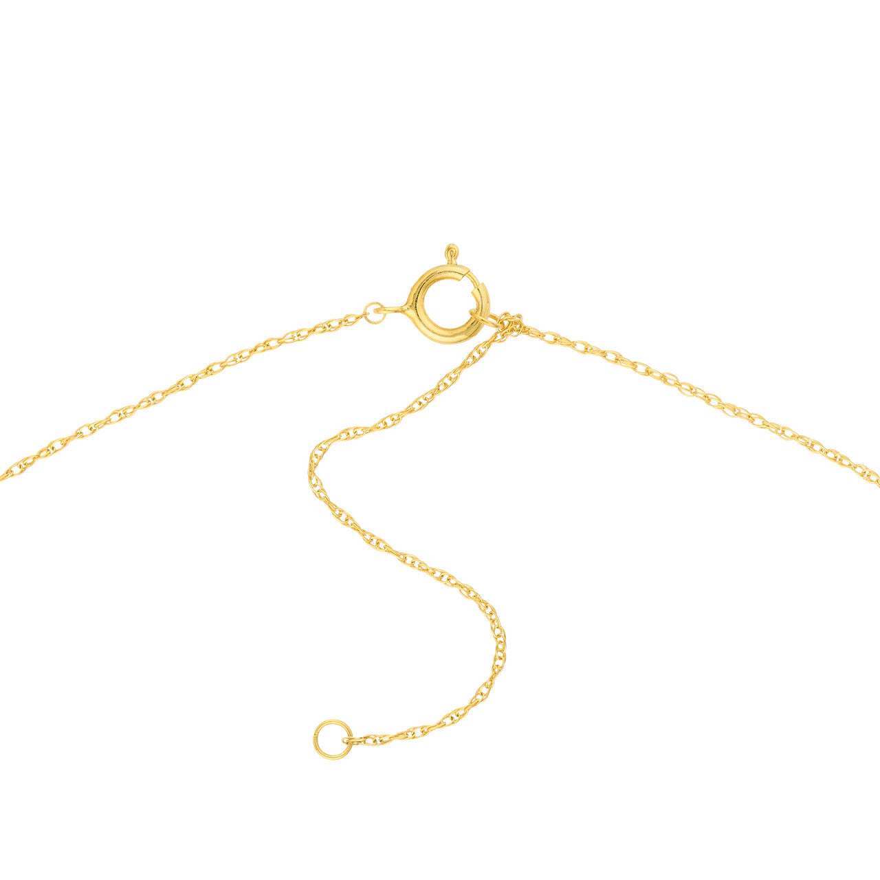 14K gold coffee cup charm necklace, close-up view
