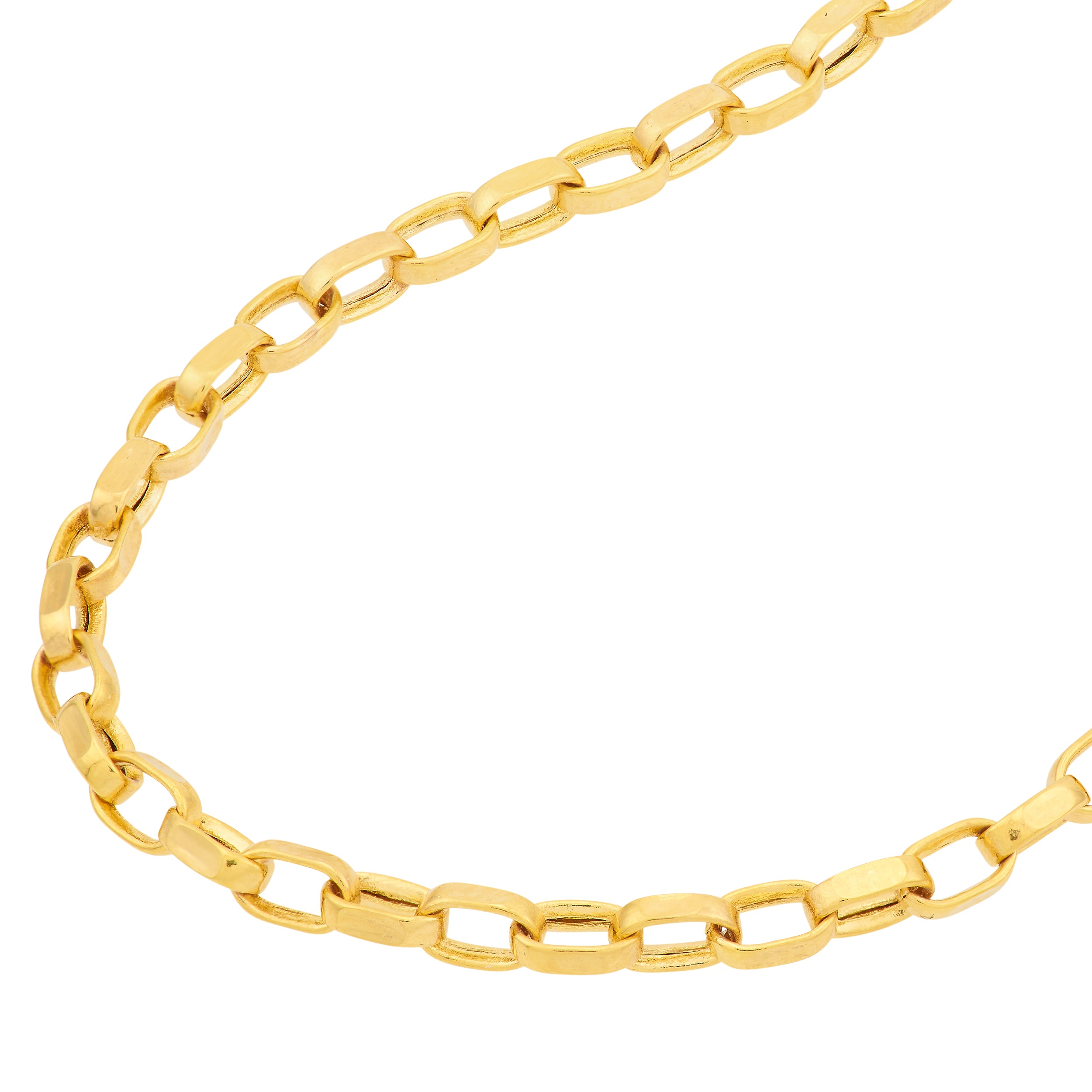 14K gold mini link choker chain, alternate view