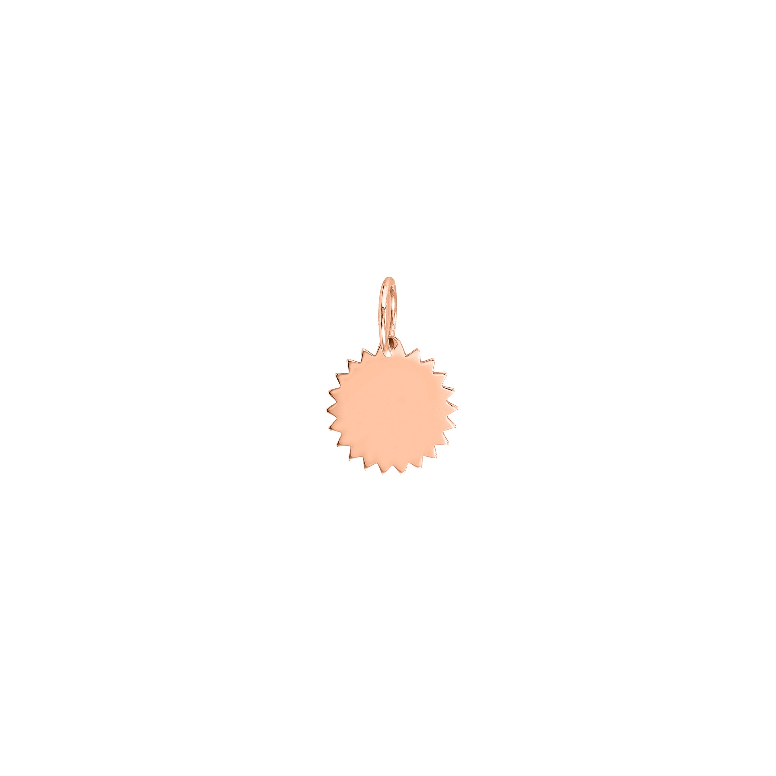 Small Jagged Circle Charm