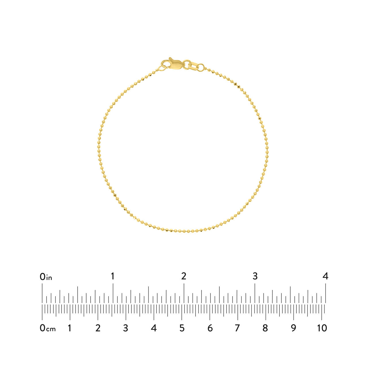 Gold chain bracelet