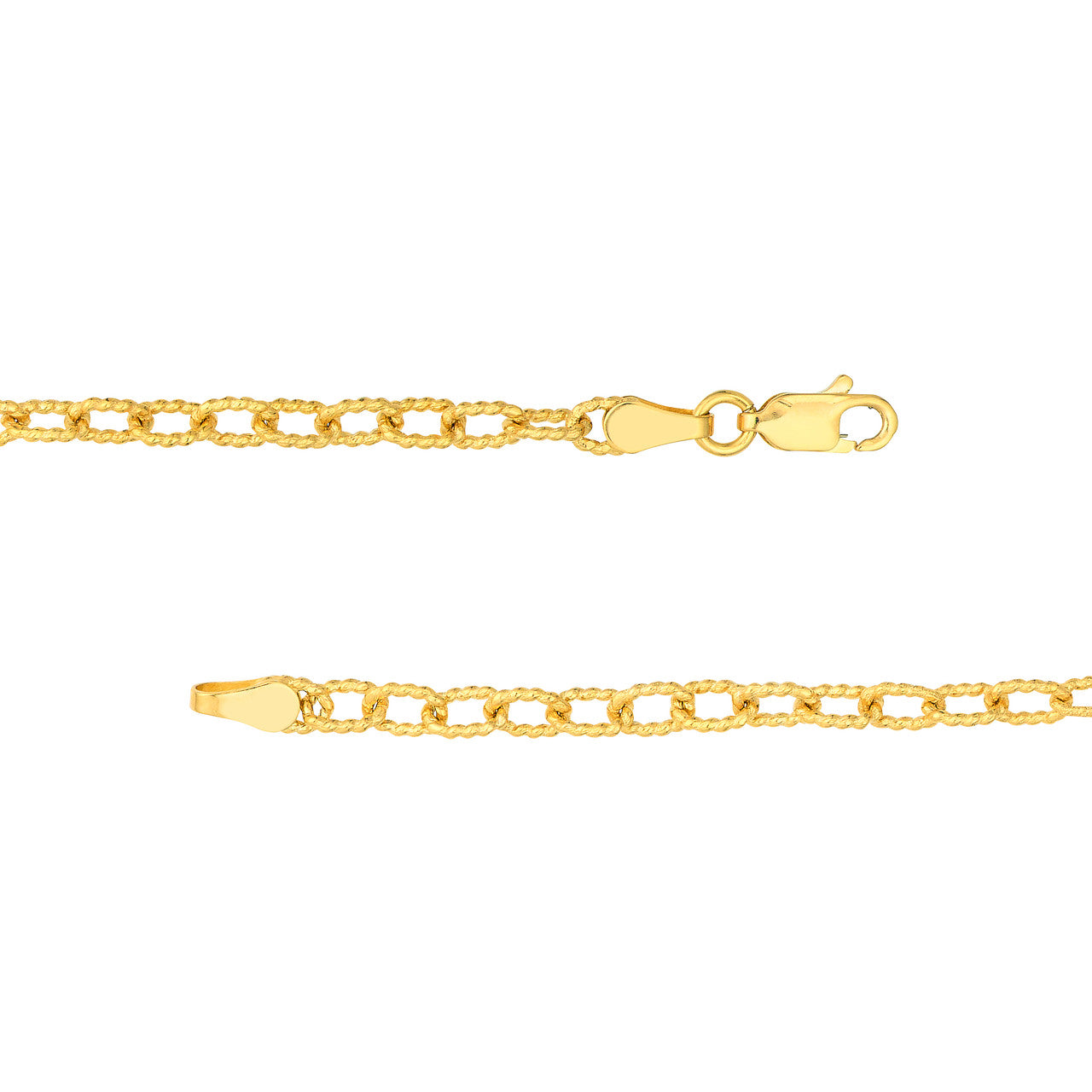 Gold locks Chain Necklace