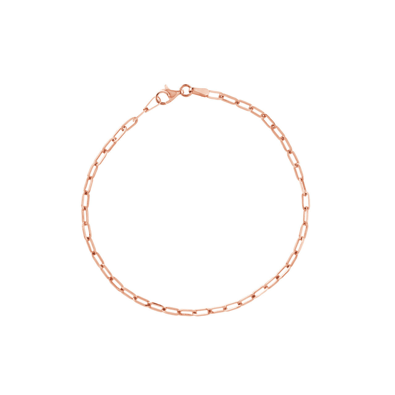 Thin Paper Clip Chain Bracelet