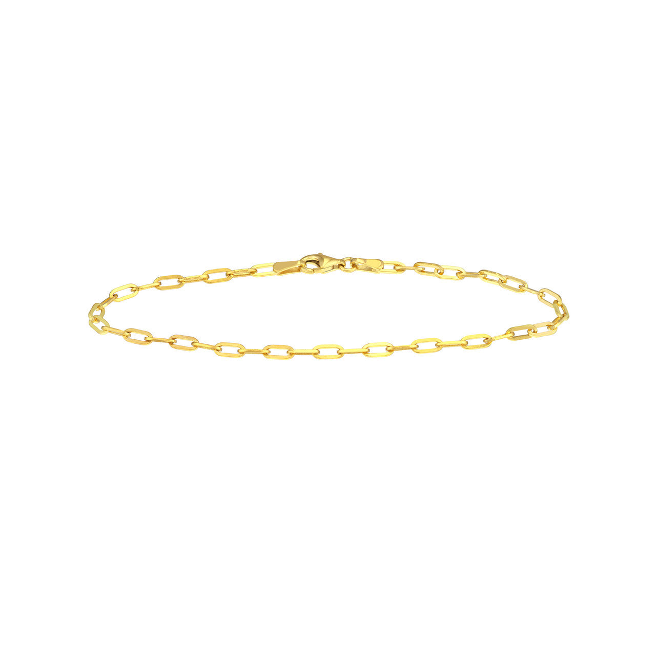 Thin Paper Clip Chain Bracelet