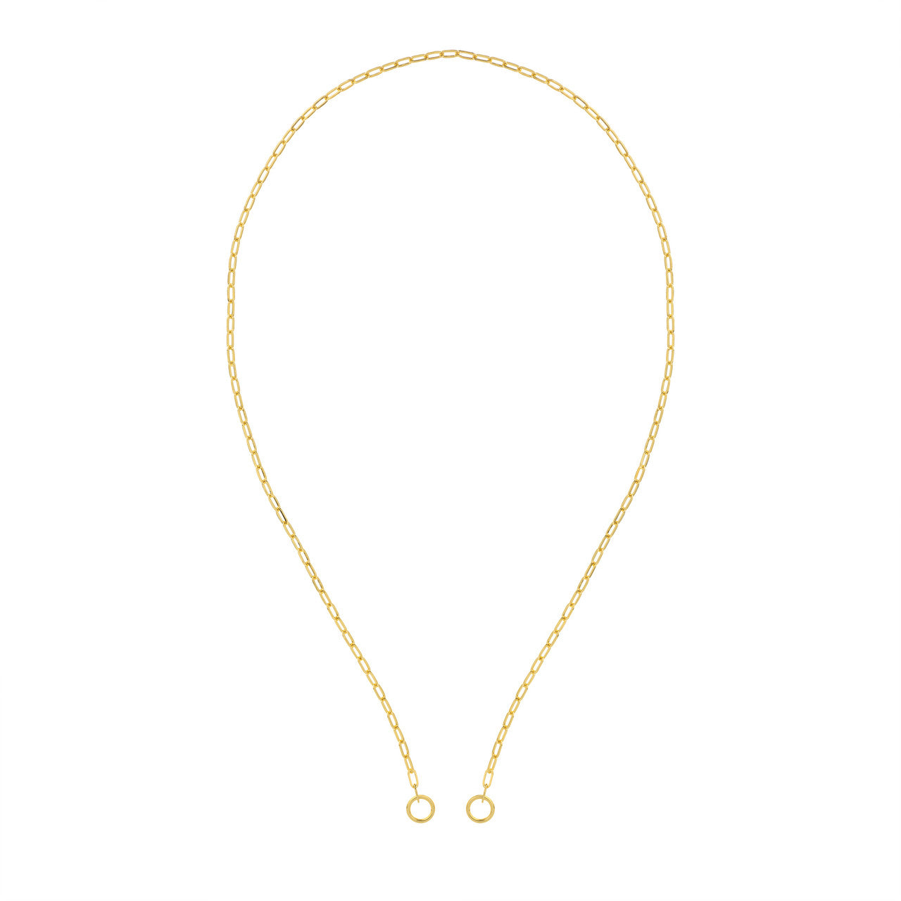 2.5mm Open Paper Clip Split Chain