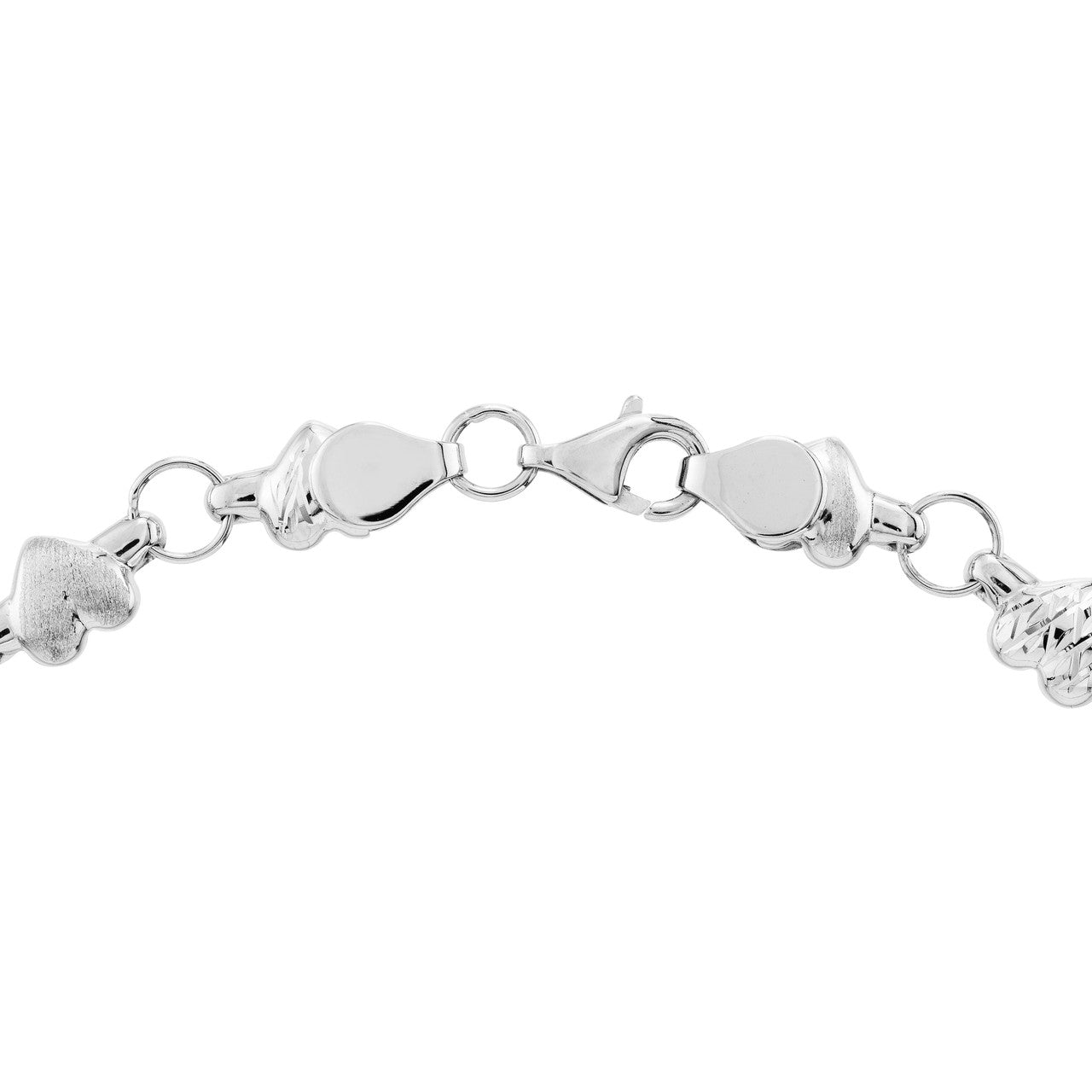 Stampato D/C and Satin Hearts Anklet 7