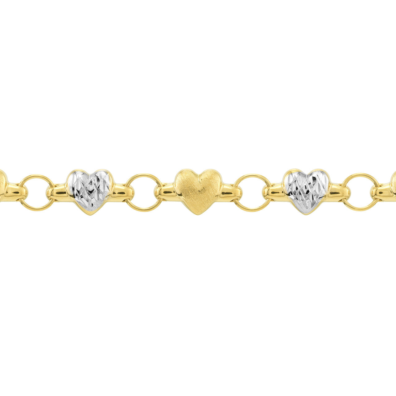 Two-Tone Hearts Anklet 3