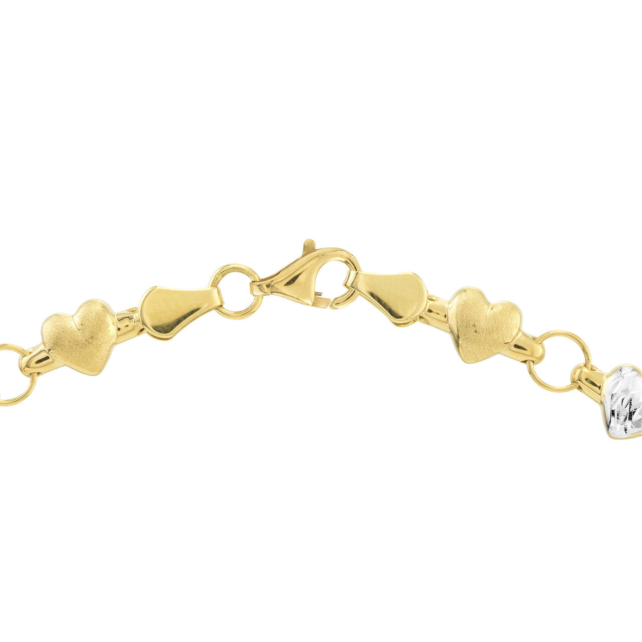 Two-Tone Hearts Anklet 3