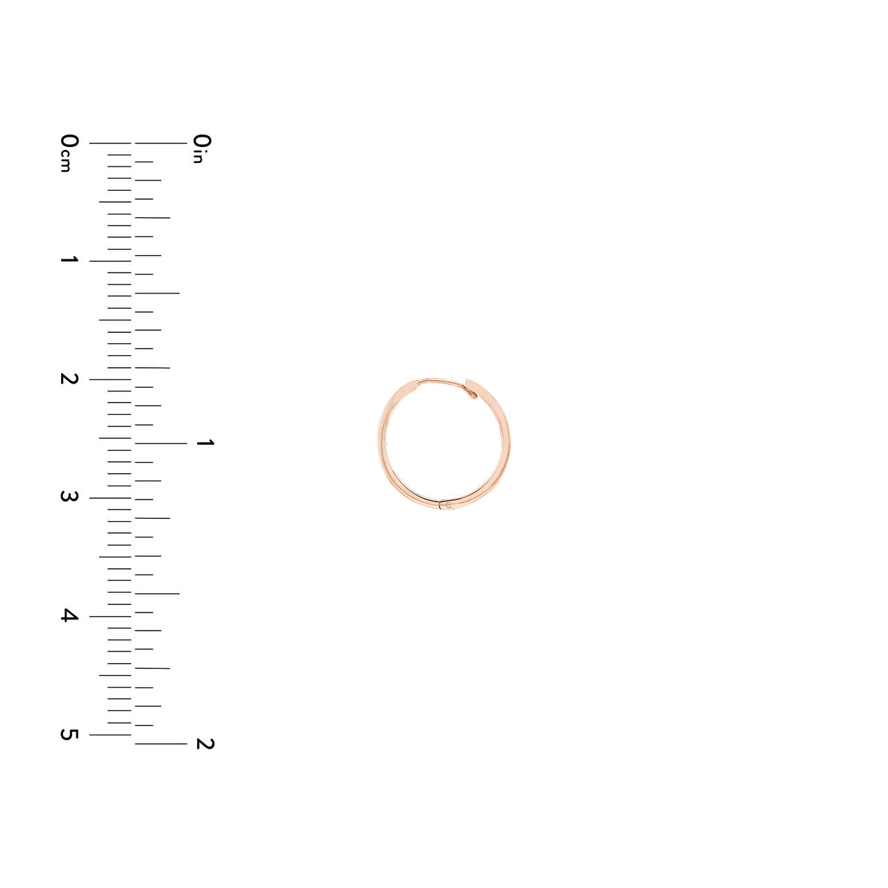 Square Tube Huggie Hoop Earrings