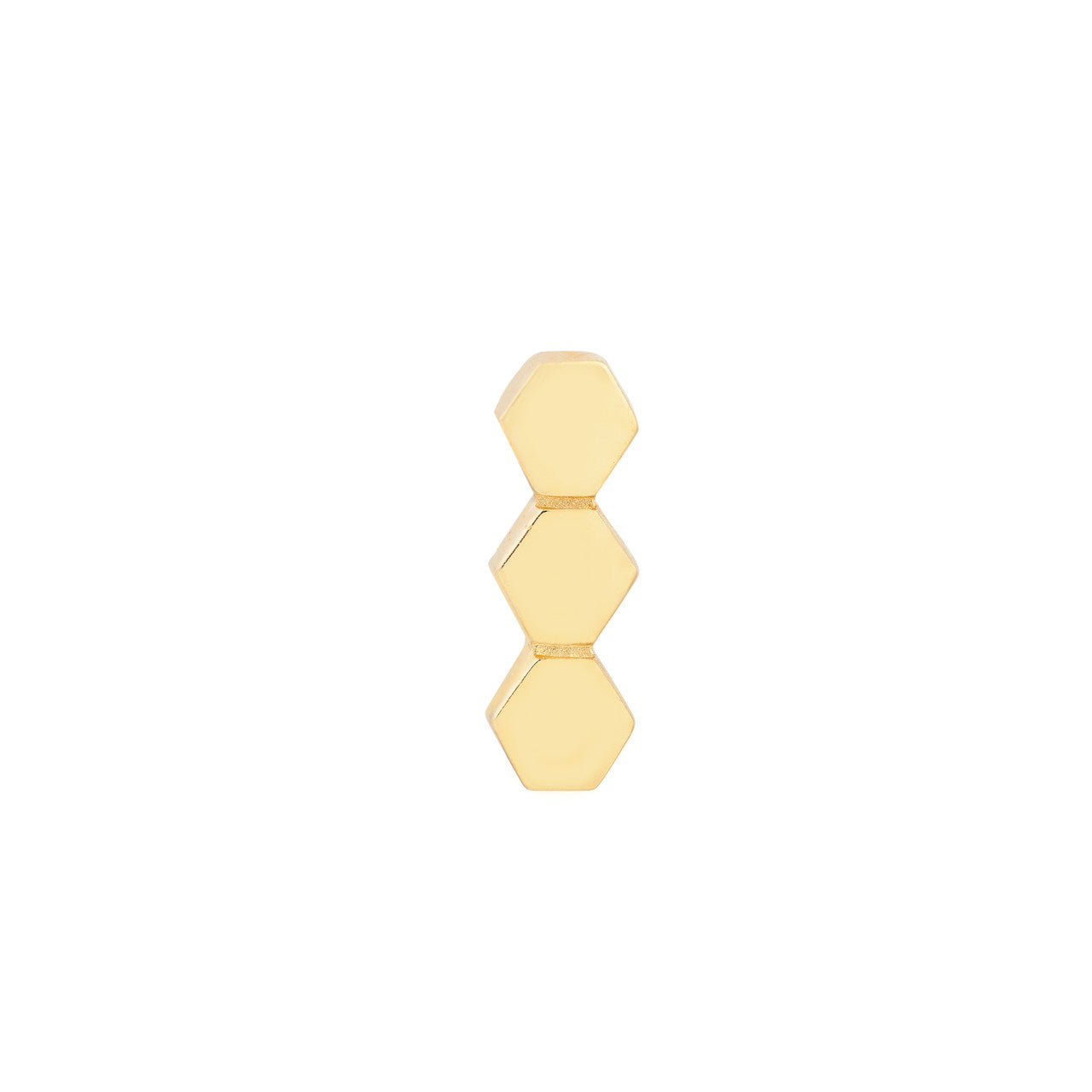Honeycomb Bar Stud Earrings