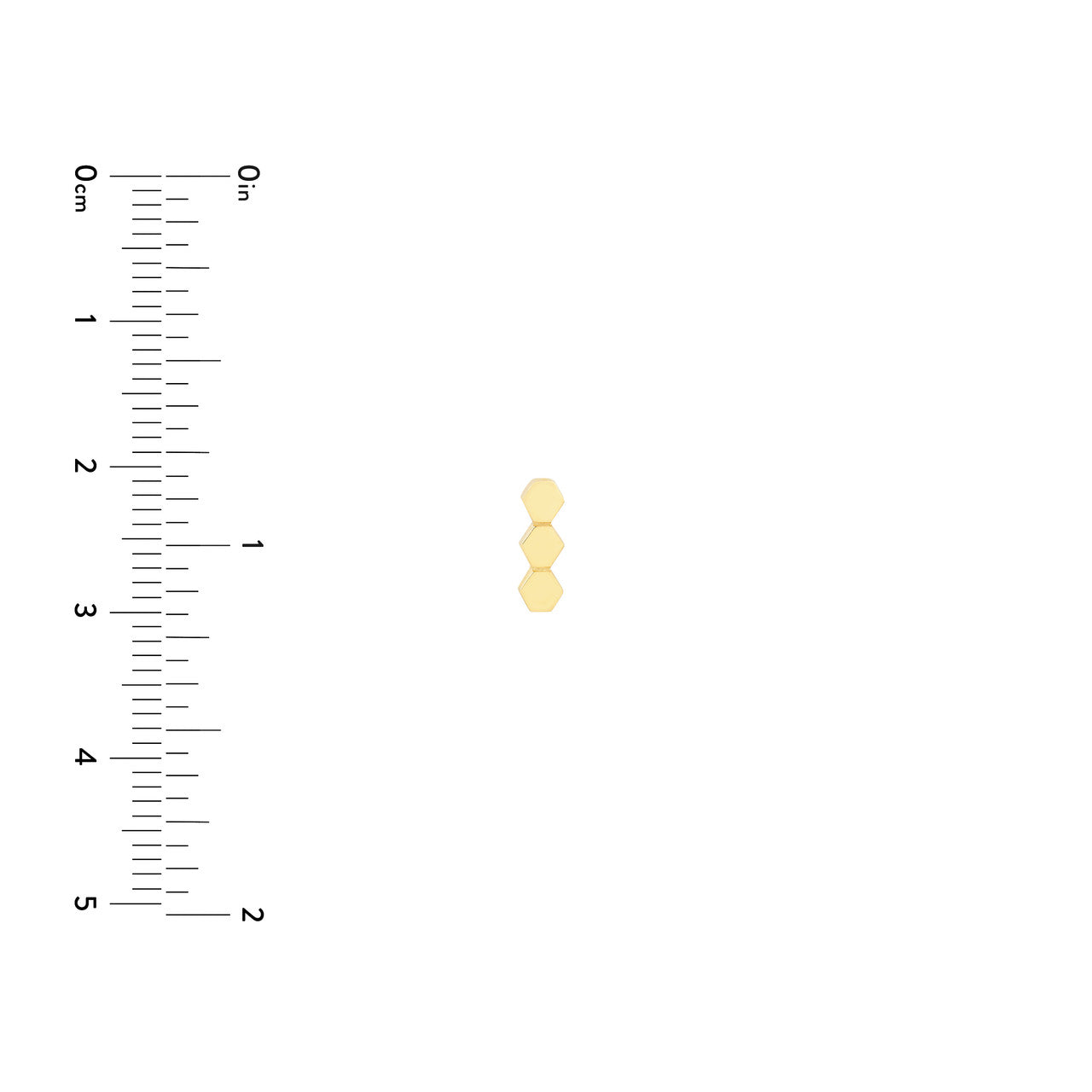 Honeycomb Bar Stud Earrings