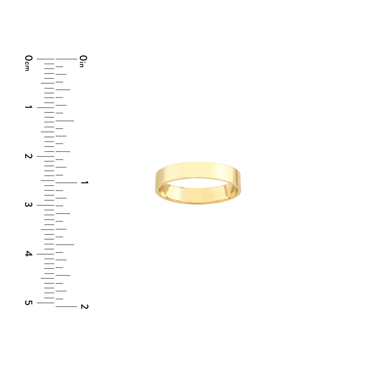 3.70mm High Polished Band size