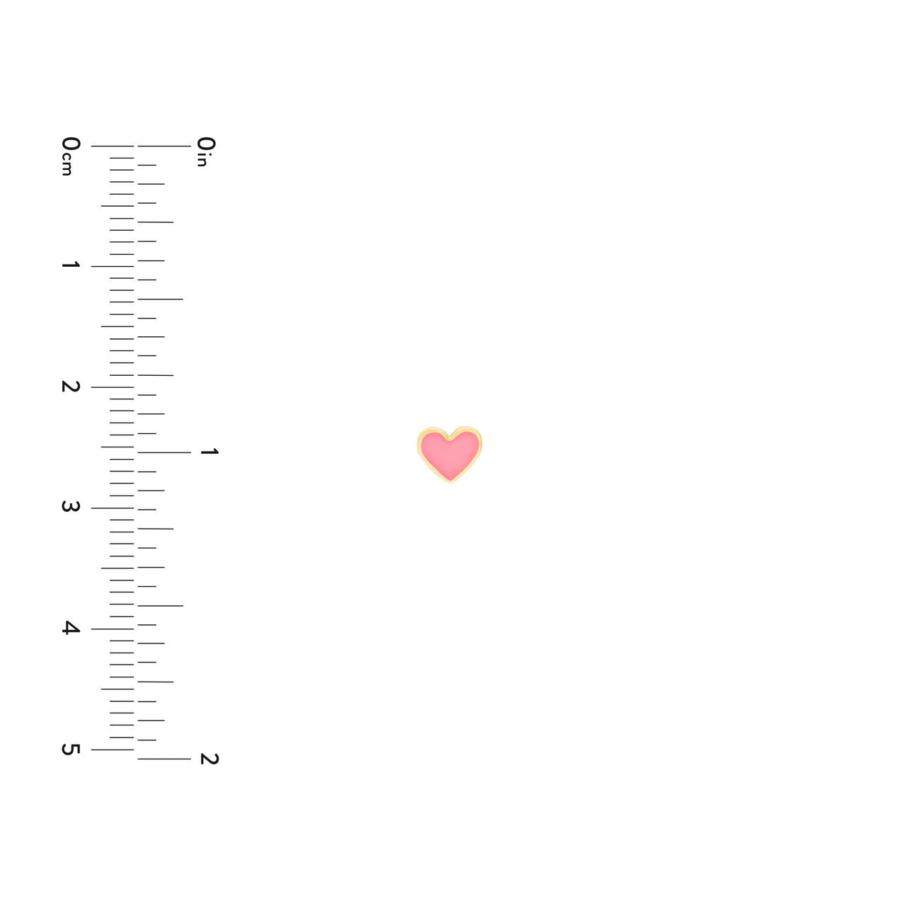 Pink Enamel Heart stud