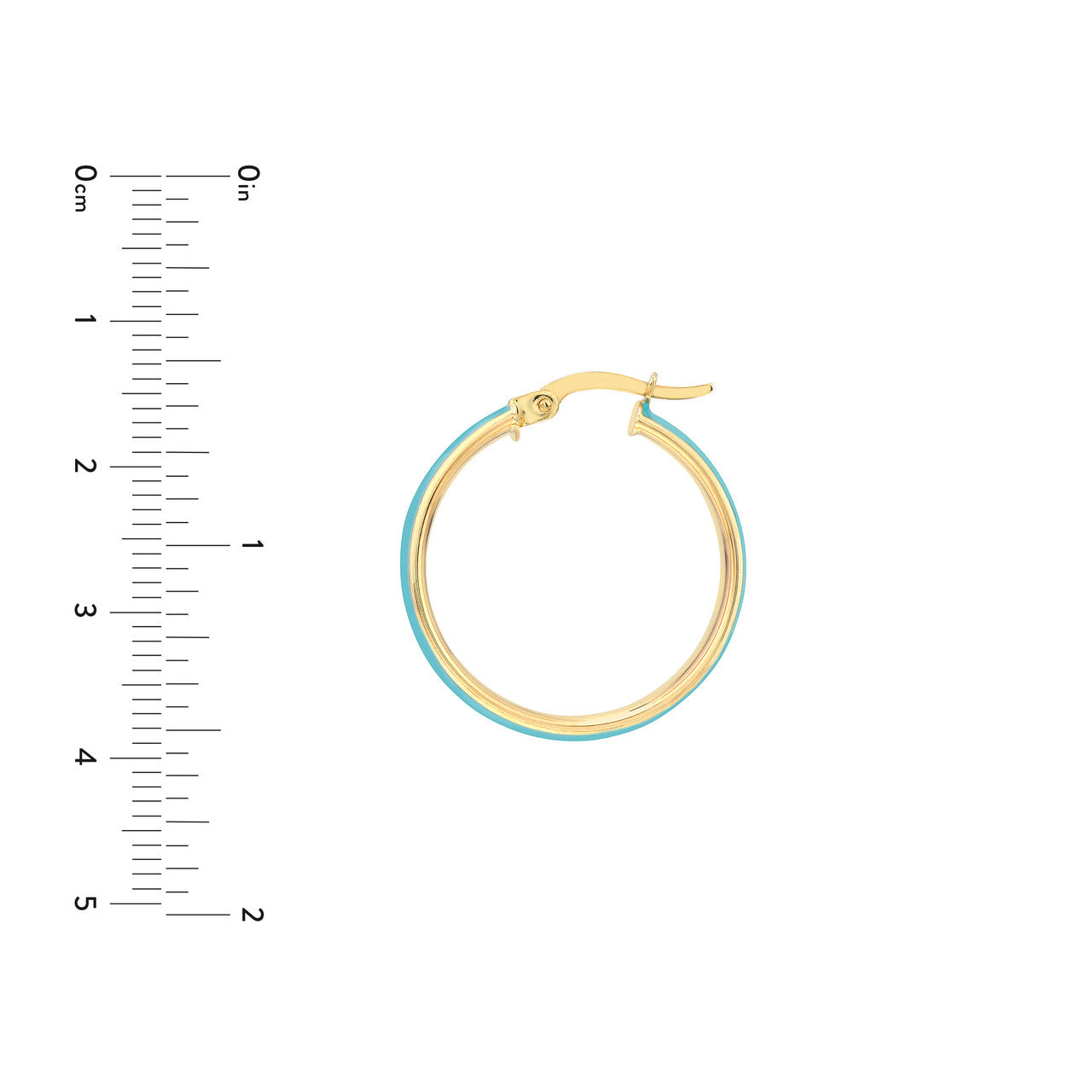 Shades of Blue Large Round Hoops
