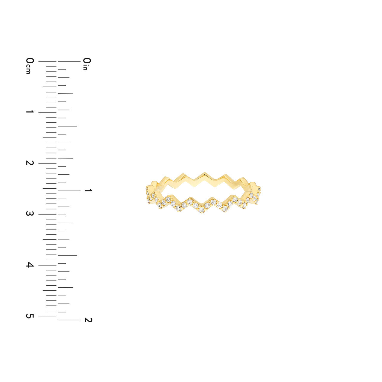 Zig Zag Diamond Ring