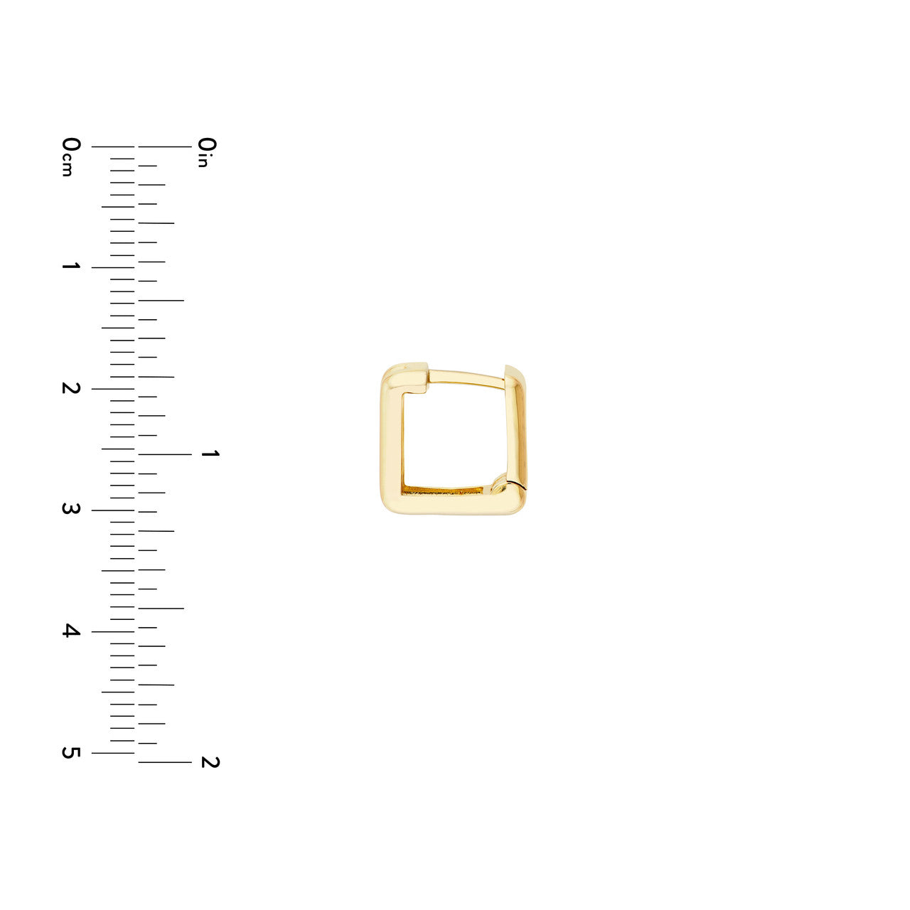 Square Double Row Hoop Earrings