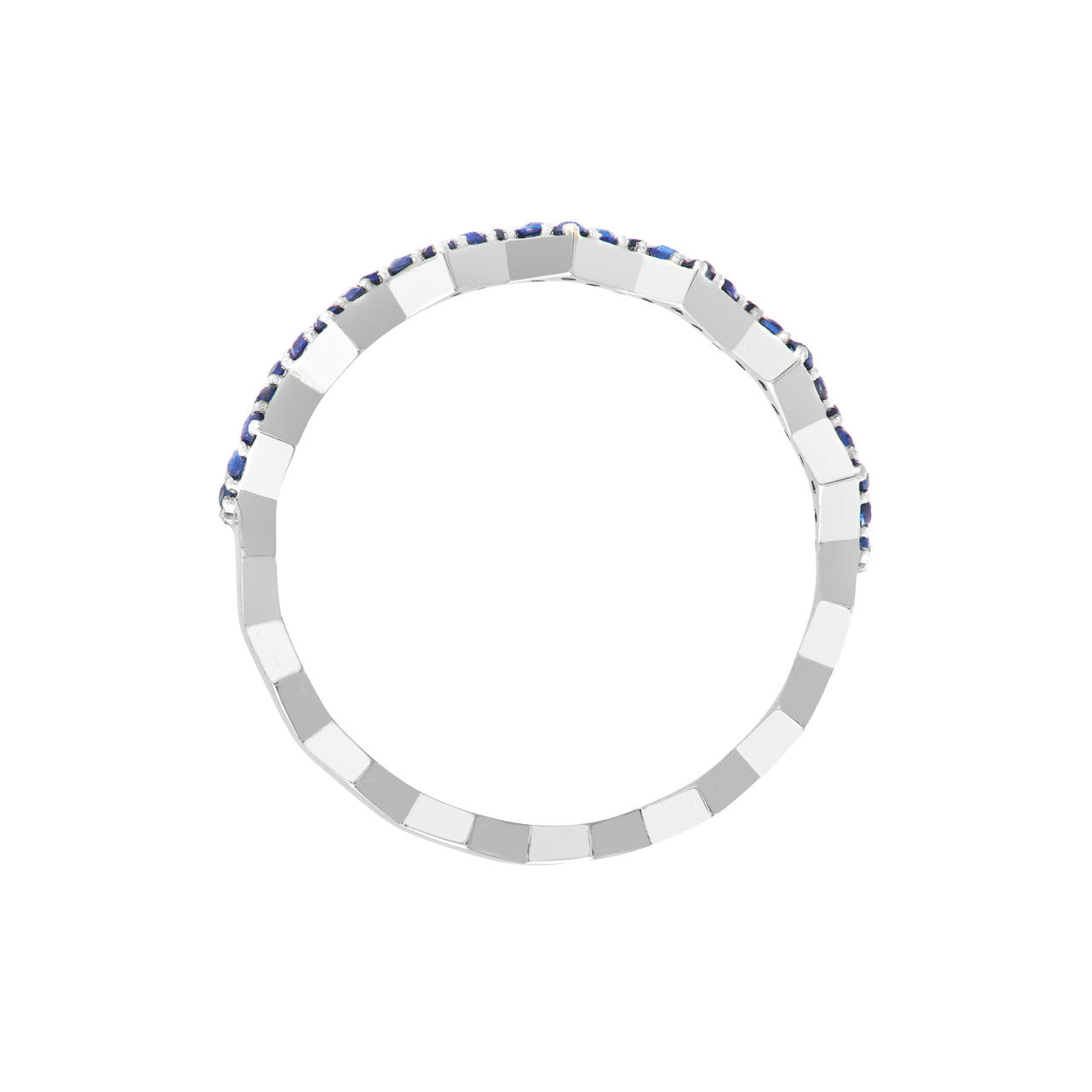 Sapphire Stones Zig Zag Ring 3