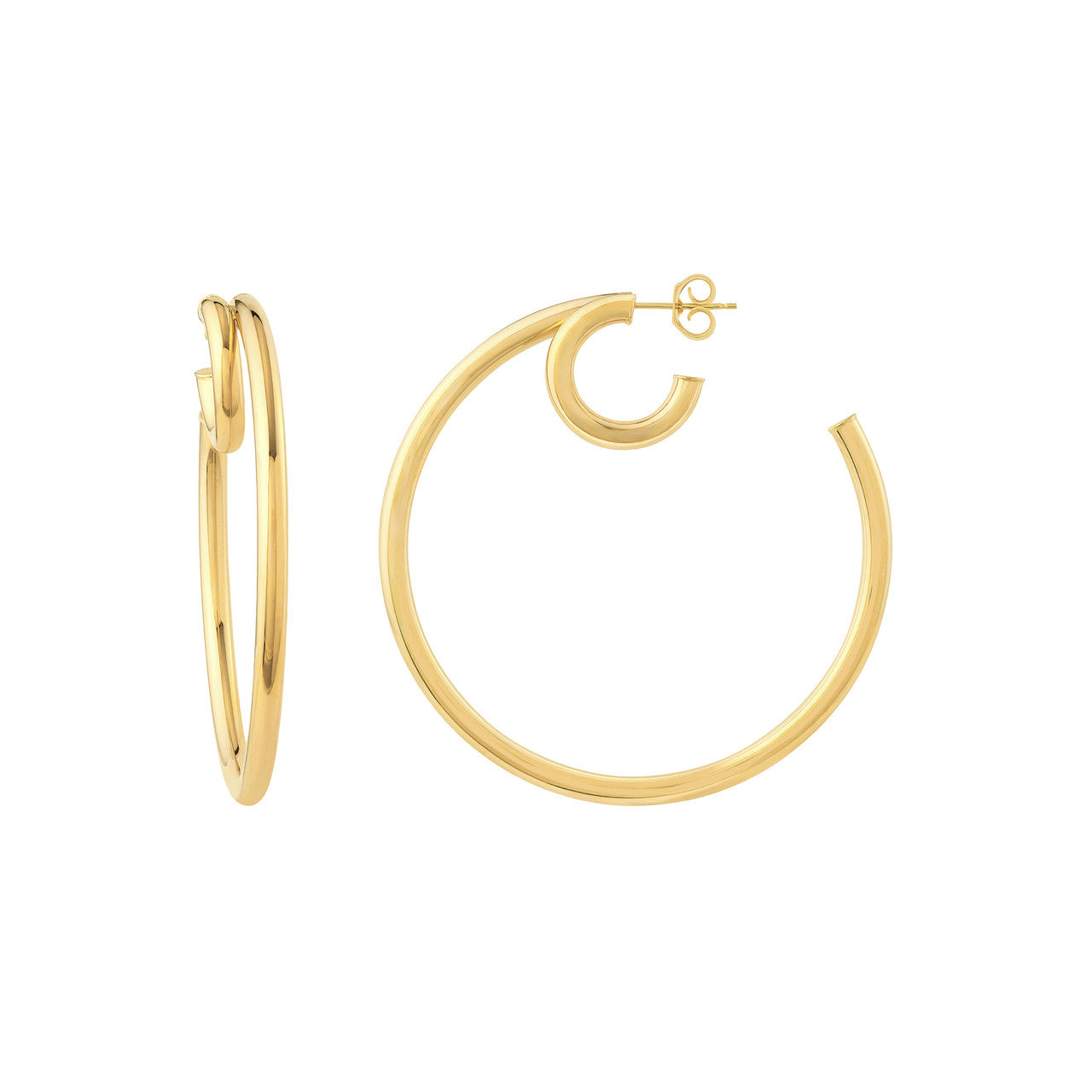 50mm Double Hoop Earrings