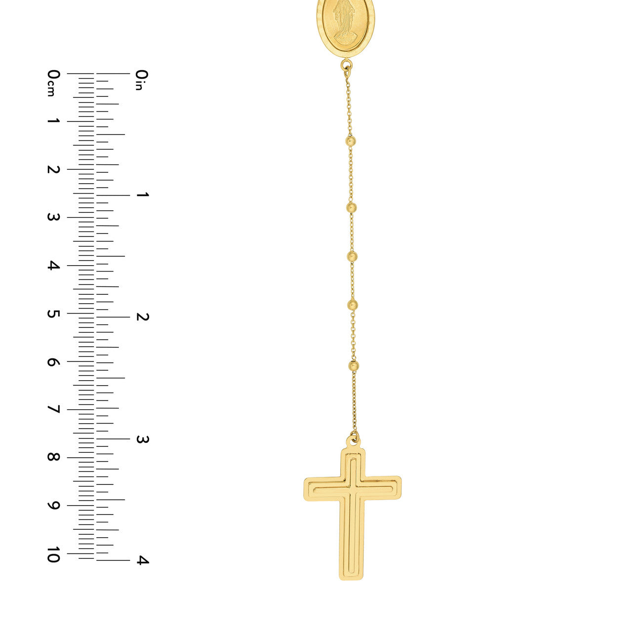 Traditional Rosary Necklace with Cross