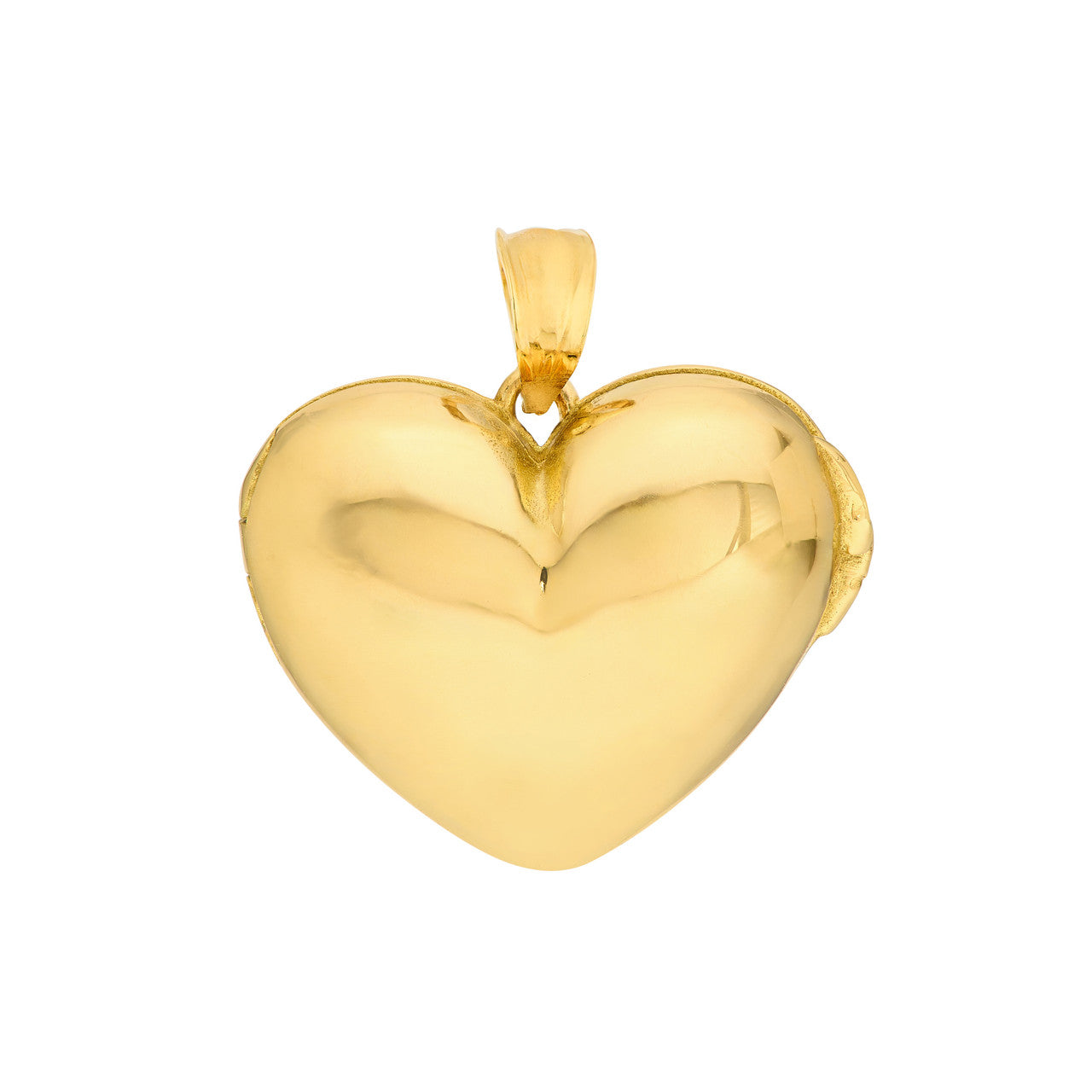 Simple heart locket by My Store, featuring a polished finish and delicate clasp, ideal for holding cherished photos.