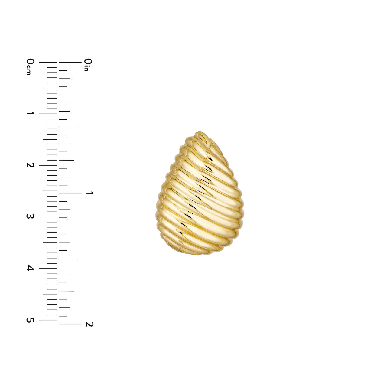 Teardrop Graduated Swirl Earrings