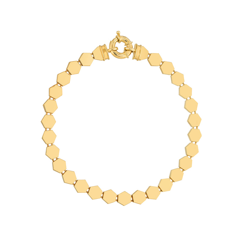 HoneyComb Flat Link Bracelet