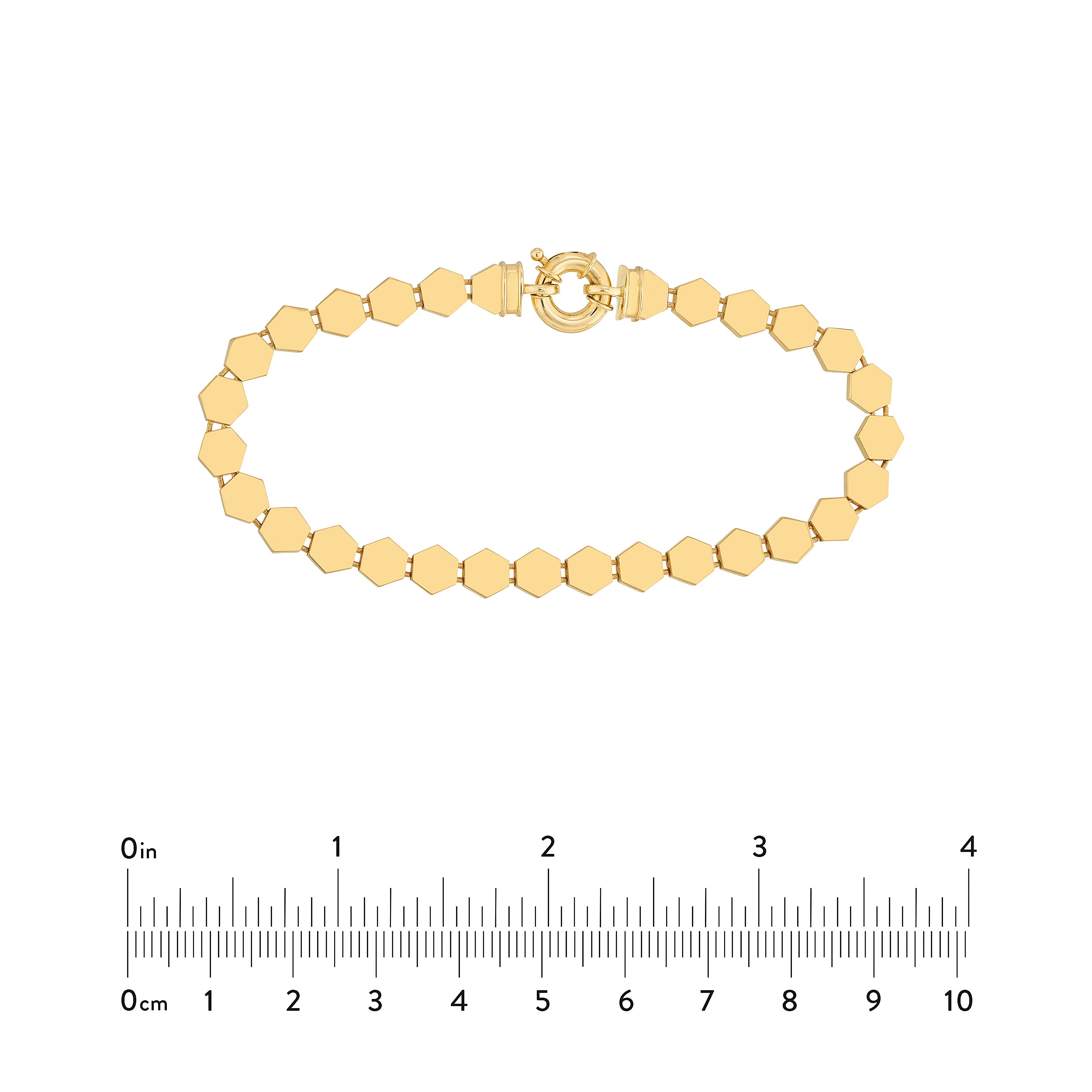 HoneyComb Flat Link Bracelet