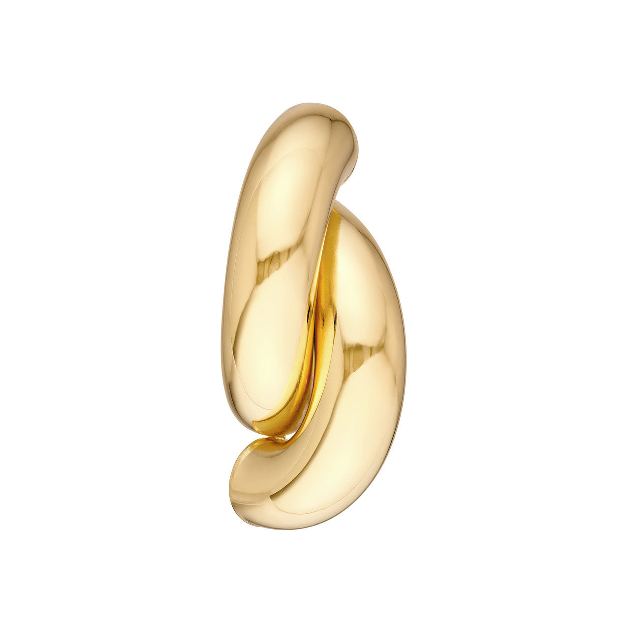 Simple macaroni earrings by My Store, showcasing a playful design in gold and silver tones.