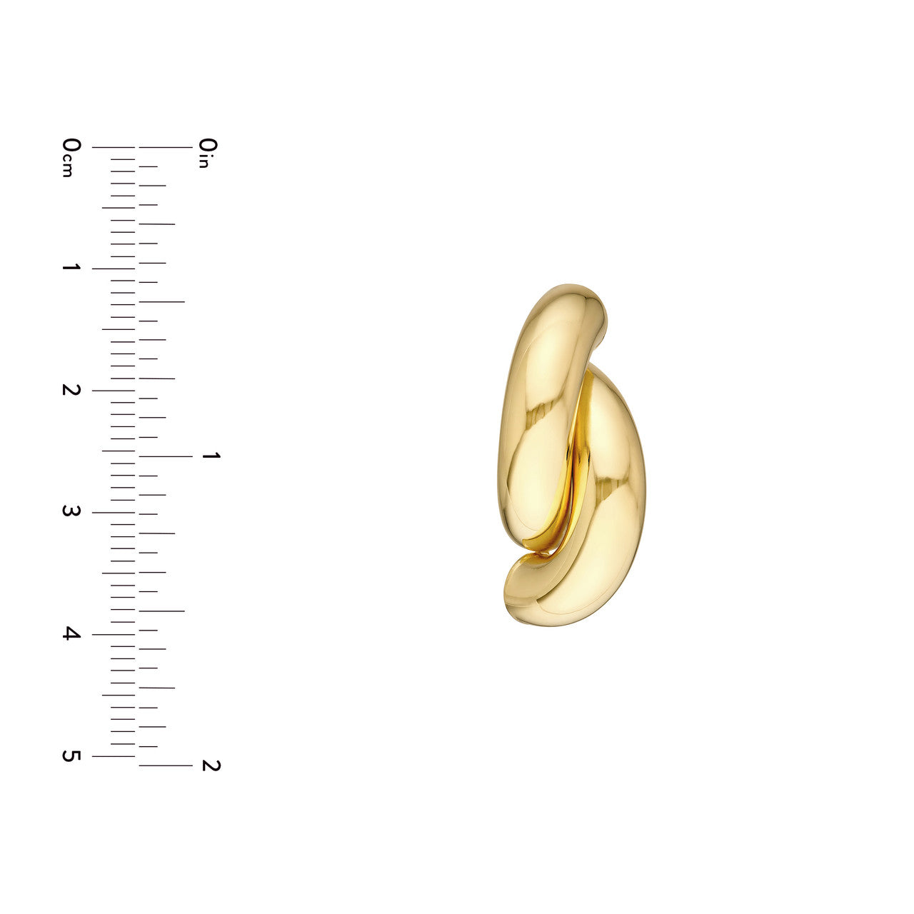Simple macaroni earrings by My Store, featuring a playful design in a gold-tone finish.