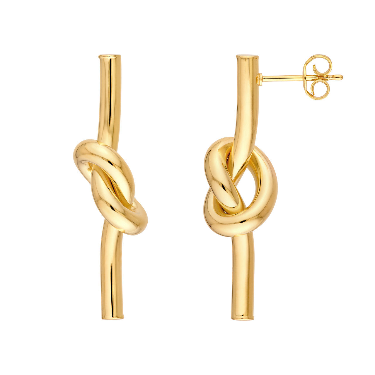 Knotted Tube Earrings - VIA Jewelers