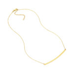 Thin Curved Bar Adjustable Necklace 16