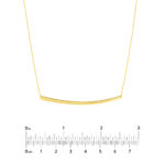 Thin Curved Bar Adjustable Necklace 18