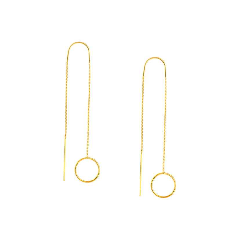 Circle drop earrings - Via Jewelers