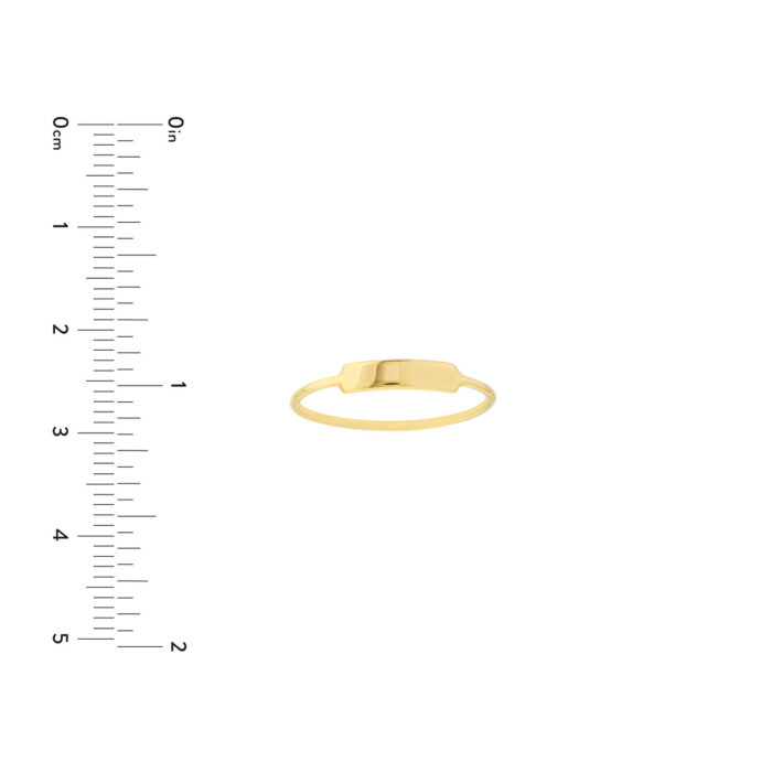 Small ID Ring - 7, Yellow
