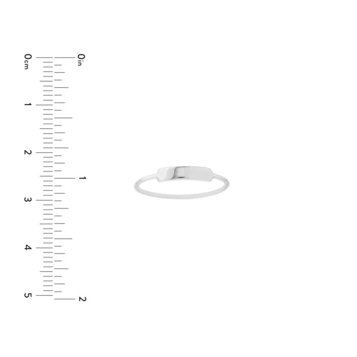 Small ID Ring - 7, White