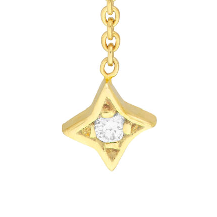 Diamond Stars Dangle Earrings 3